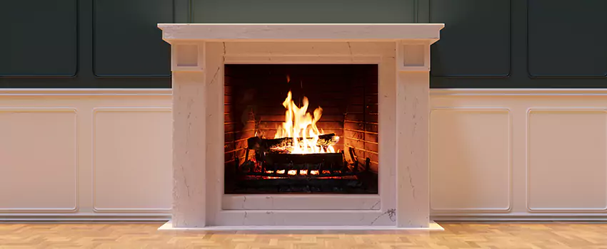 Open Flame Wood-Burning Fireplace Installation Services in North Aurora, Illinois