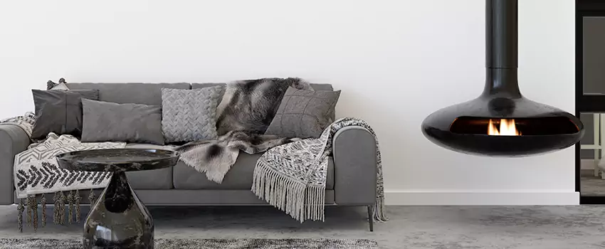 Circular Hanging Fireplace Installation Services in North Aurora, IL