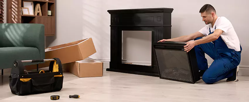 Old Rusted Metal Fireplace Repair And Replacement in North Aurora, IL