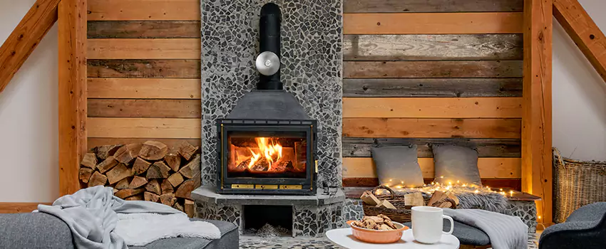 Thelin Hearth Products Direct Vent Gas Stove Fireplace Inspection in North Aurora, Illinois